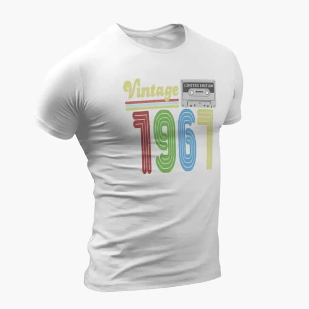 Vintage 1967 T-Shirt, Vintage 1967 Teyp Cassette Limited Edition White T-Shirt