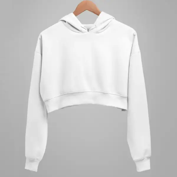 White Crop Sweatshirt