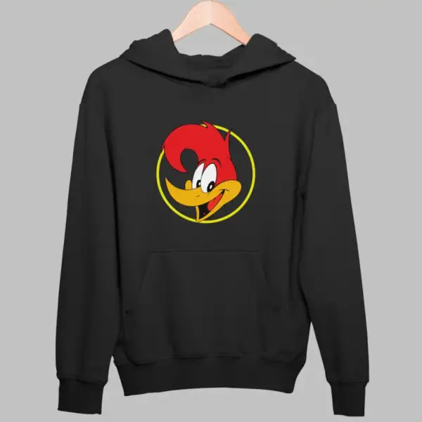Woody Woodpecker Hoodie, Woody Woodpecker Black Sweatshirt