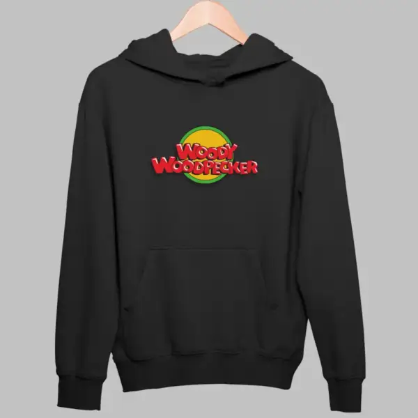 Woody Woodpecker Hoodie, Woody Woodpecker Black Sweatshirt