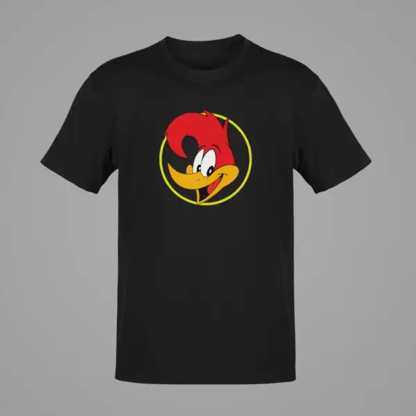 Woody Woodpecker T-Shirt, Woody Woodpecker Black T-Shirt