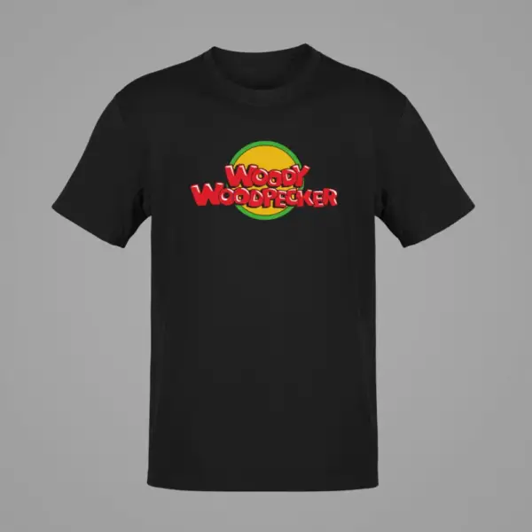 Woody Woodpecker T-Shirt, Woody Woodpecker Black T-Shirt