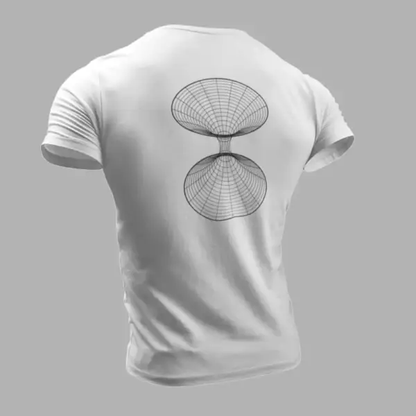 Wormhole T-Shirt, Wormhole White T-Shirt - Image 2