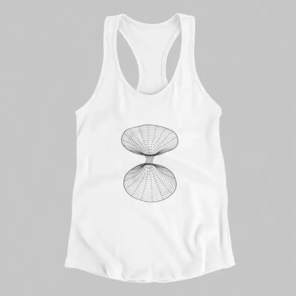 Wormhole Tank Top, Wormhole White Tank Top