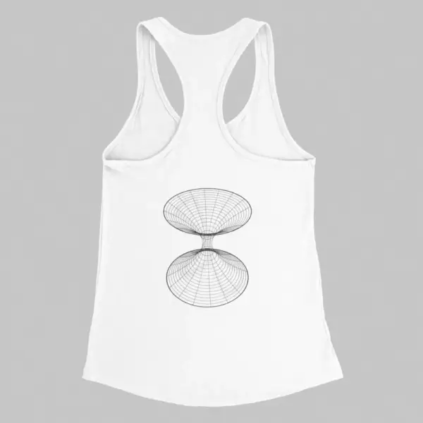 Wormhole Tank Top, Wormhole White Tank Top - Image 2