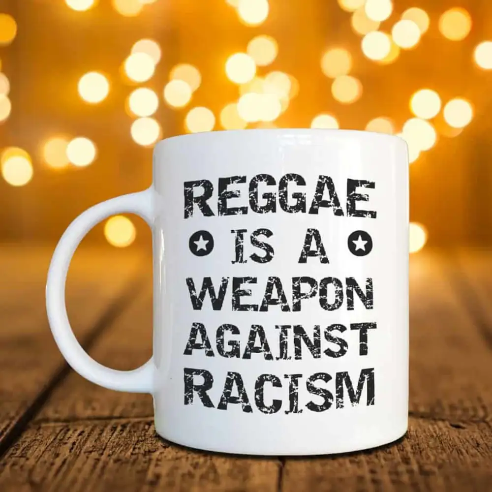 Reggae Mug, Reggae Against Racism Coffee Mug