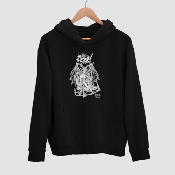 Azazel Finlands Aegrum Satanas Tecum Black Hoodie