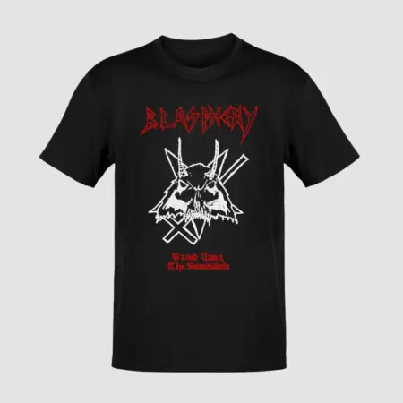 Blasphemy Blood Upon the Soundspace Black T-Shirt