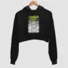 Cannabis Corpse Black Crop Hoodie