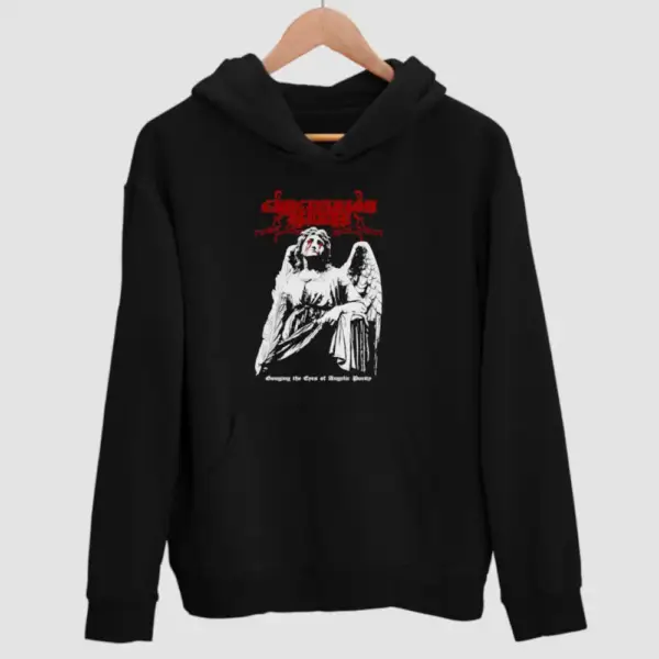 Crucifixion Ritual Gouging the Eyes of Angelic Purity Black Hoodie