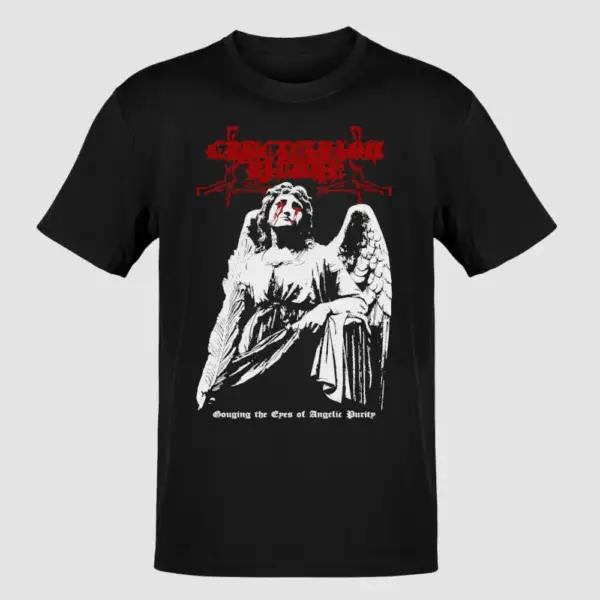 Crucifixion Ritual Gouging the Eyes of Angelic Purity Black T-Shirt