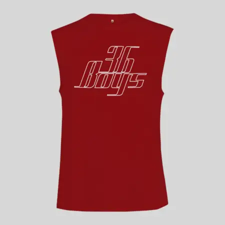 36 Boys Black Sleeveless Tank Top