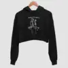Avenged Sevenfold Little Piece Of Heaven Black Crop Hoodie