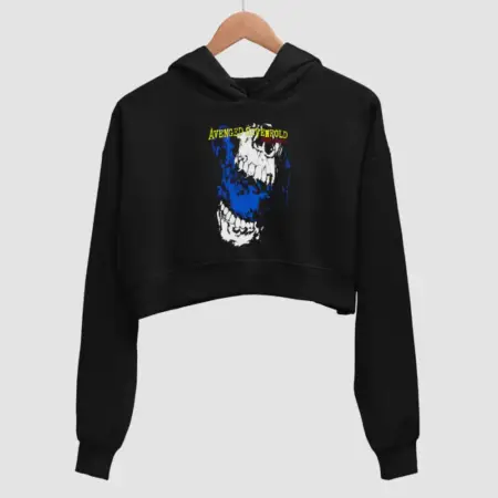 Avenged Sevenfold Nightmare Black Crop Hoodie