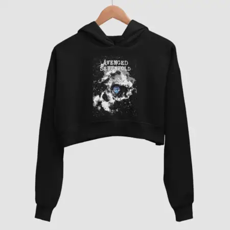 Avenged Sevenfold The Stage Black Crop Hoodie