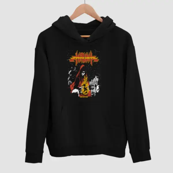 Haunt Burst Into Flame Black Hoodie