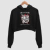 Hellvetron Trident of Tartarean Gateways Black Crop Hoodie