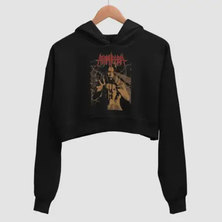 In Aphelion Moribund Black Crop Hoodie