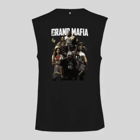 The Grand Mafia Black Sleeveless Tank Top