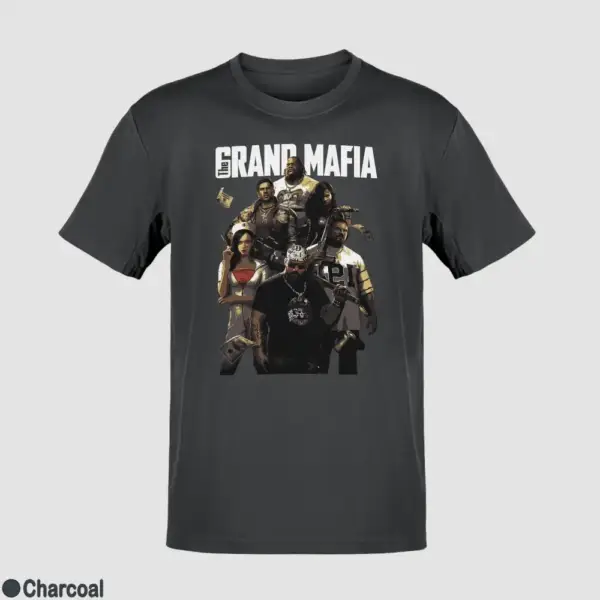 The Grand Mafia Black T-Shirt - Image 4
