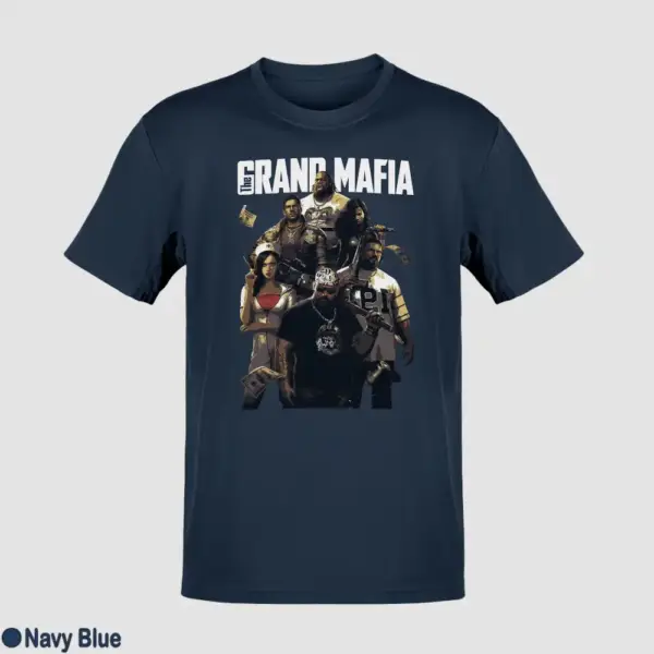 The Grand Mafia Black T-Shirt - Image 8