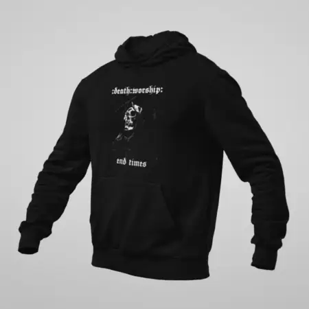 Death Worship Hoodie, Death Worship End Times Black Sweatshirt