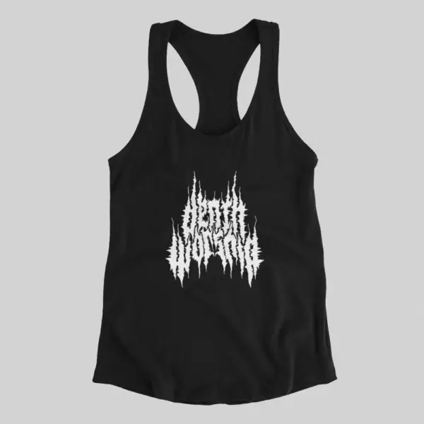 Death Worship Tank Top, Death Worship Logo Black Athlete
