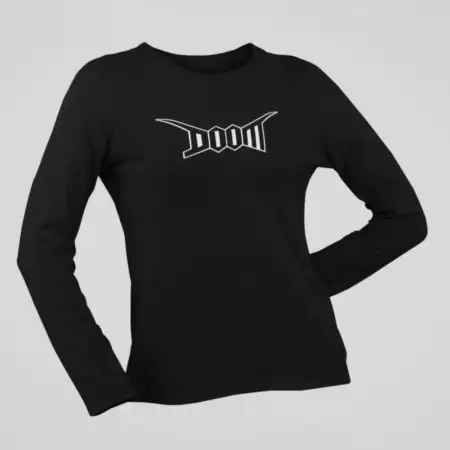Doom Long Sleeve, Doom Logo Black Longsleeve