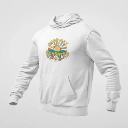 Good Day Sunshine White Hoodie