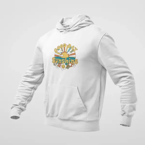 Good Day Sunshine White Hoodie