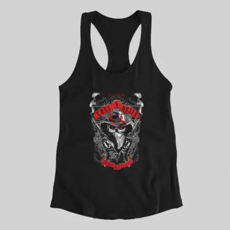 Guns n Roses Tank Top, Guns n Roses Download Festival Black Athlete