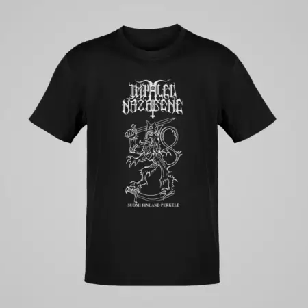 Impaled Nazarene T-Shirt, Impaled Nazarene Suomi Finland Perkele Black T-Shirt