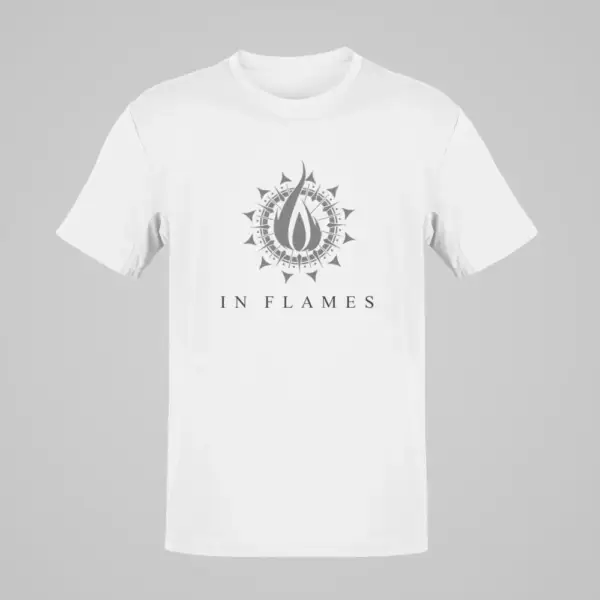In Flames White T-Shirt