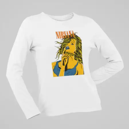 Nirvana Long Sleeve, Nirvana Come As You Are White Longsleeve