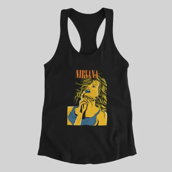Nirvana Tank Top, Nirvana Come As You Are Black Athlete
