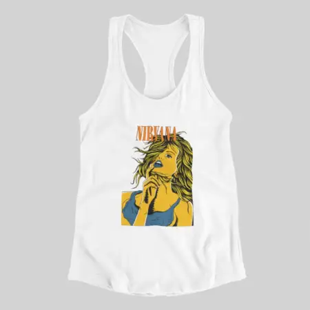 Nirvana Tank Top, Nirvana Come As You Are White Athlete