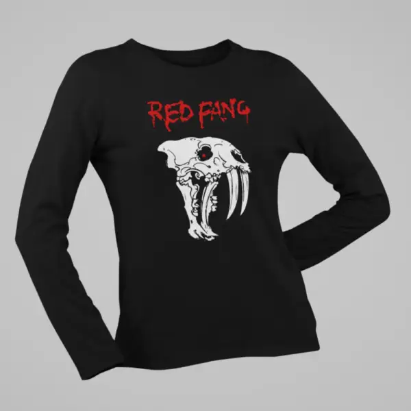 Red Fang Long Sleeve, Red Fang Logo Black Longsleeve