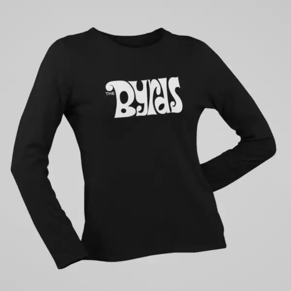 The Byrds Long Sleeve, The Byrds Logo Black Longsleeve