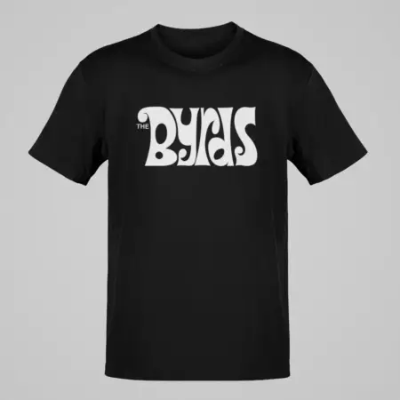 The Byrds T-Shirt, The Byrds Logo Black T-Shirt