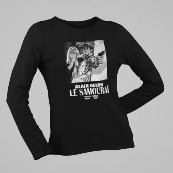 Alain Delon Long Sleeve, Alain Delon Le Samourai Black Longsleeve
