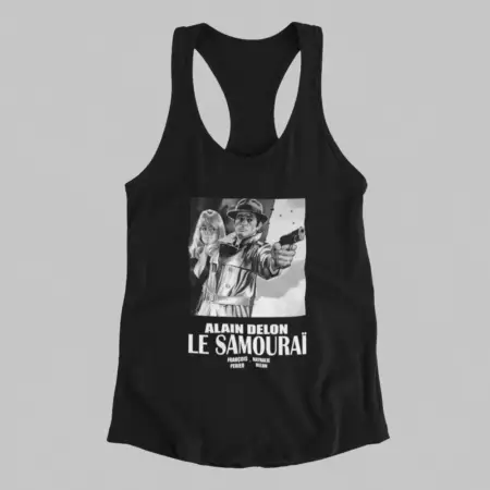 Alain Delon Tank Top, Alain Delon Le Samourai Black Athlete