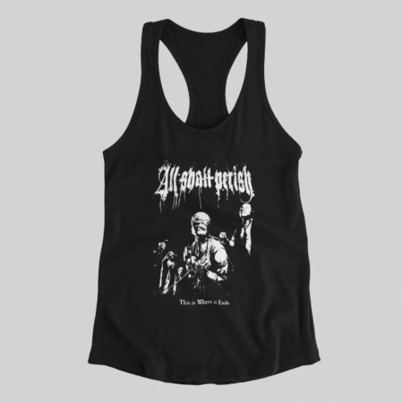 All Shall Perish Tank Top, All Shall Perish This Is Where It Ends Black Athlete