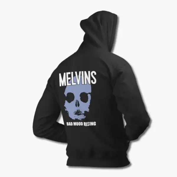 Melvins Zip Hoodie, Melvins Bad Mood Rising Black Zip Sweatshirt