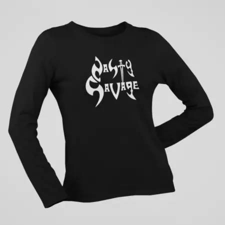Nasty Savage Long Sleeve, Nasty Savage Logo Black Long Sleeve