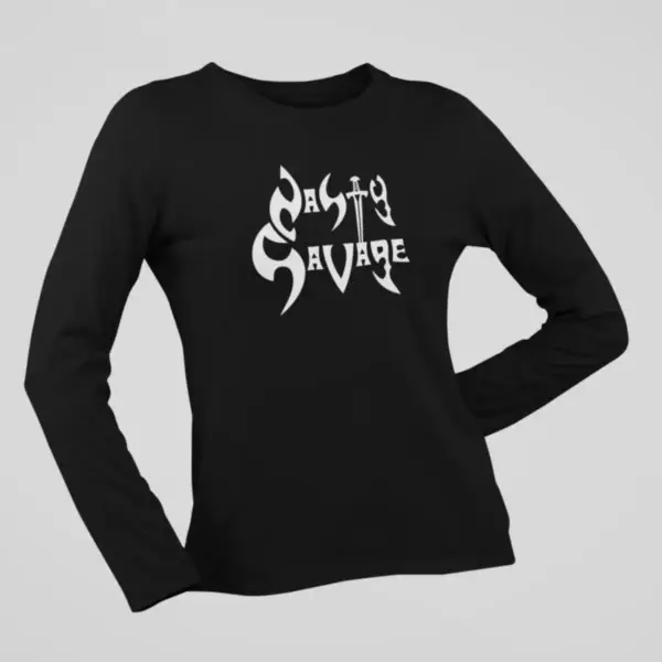 Nasty Savage Long Sleeve, Nasty Savage Logo Black Long Sleeve