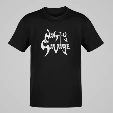 Nasty Savage T-Shirt, Nasty Savage Logo Black T-Shirt