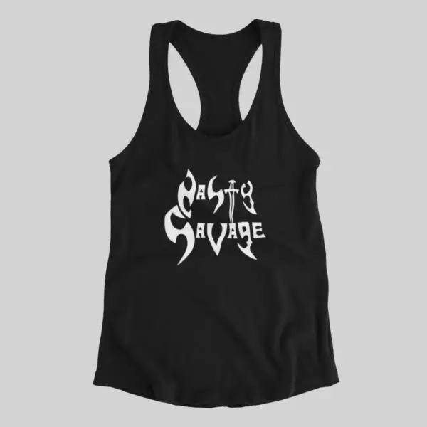 Nasty Savage Tank Top, Nasty Savage Logo Black Athlete