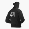 Nasty Savage Zip Hoodie, Nasty Savage Logo Black Zip Sweatshirt