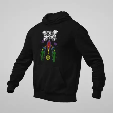 Ouroboric Deity Hoodie, Ouroboric Deity Calleth the Void Black Sweatshirt
