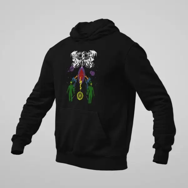 Ouroboric Deity Hoodie, Ouroboric Deity Calleth the Void Black Sweatshirt